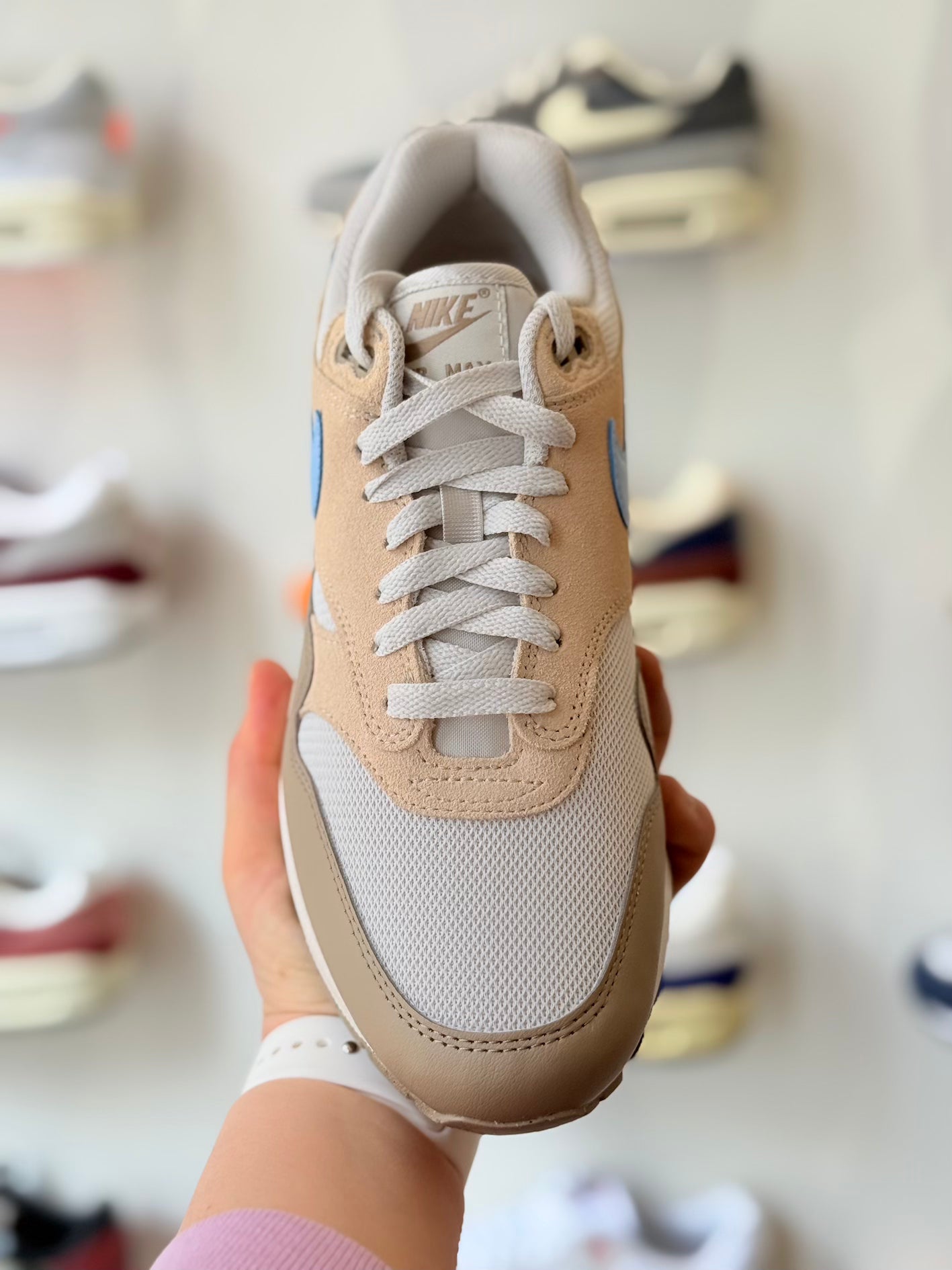 Nike Air Max 1 Essential 'Light Bone/Psychic Blue'