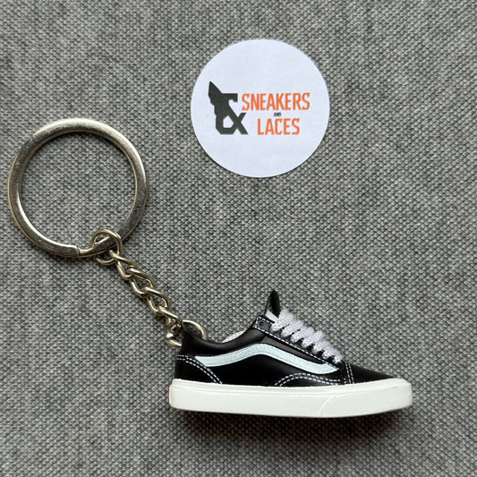 Vans Old Skool Black White - Mini Sneaker Sleutelhanger